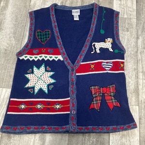 Vintage Christmas Sweater Vest